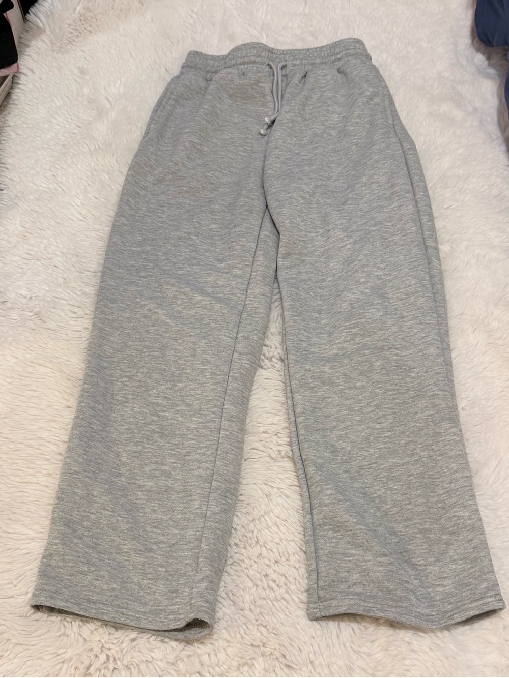 SHEIN Kids Light Gray Drawstring Sweatpants